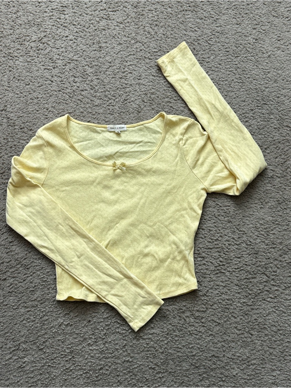 Yellow Long Sleeve Top